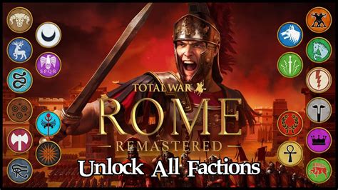 rome total war 2 unlock all factions|Iba pa.